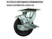 BÁNH XE CAO SU 200*50 XOAY KHÓA