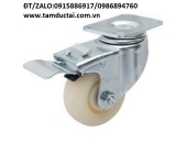 BÁNH XE NYLON 100*50 CÀNG THÉP XOAY KHÓA