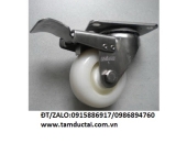 BÁNH XE PA 100*32 CÀNG INOX 304 XOAY KHÓA