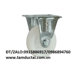 BÁNH XE PA 100*32 CÀNG INOX 304 CỐ ĐỊNH
