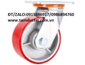 BÁNH XE PU NIỀNG GANG 100*50 XOAY