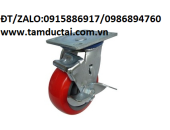 BÁNH XE TPU 100*32 XOAY KHÓA