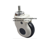BÁNH XE Y TẾ 75*32 XOAY TY REN M12