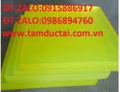 tấm nhựa pu màu vàng 20mm