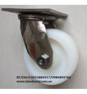 BÁNH XE PA 100*50 CÀNG INOX 304 XOAY