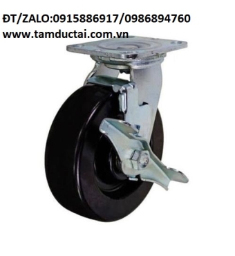 BÁNH XE PHENOLIC CHỊU NHIỆT 100*50 XOAY KHÓA