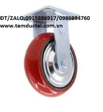 BÁNH XE PU GANG 100*50 CỐ ĐỊNH HÀN QUỐC