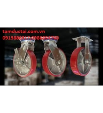BÁNH XE PU NIỀNG GANG 