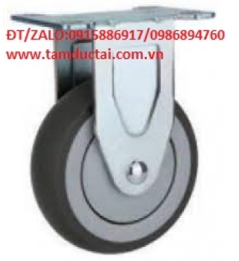 BÁNH XE TPR XÁM 75*32 CỐ ĐỊNH