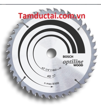 Đĩa Cắt Gỗ Bosch 100x1x20mm, 40 Răng