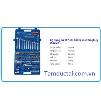Kingtony 9507MR Bộ dụng cụ 107 chi tiết hệ mét Kingtony 9507MR