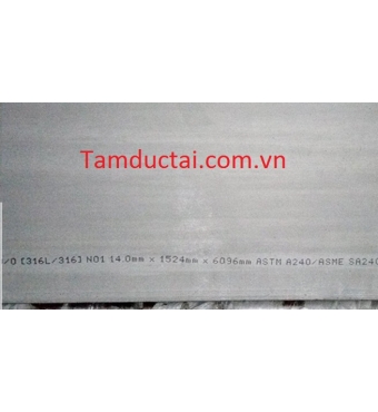 Tấm Inox 316/316L 14.0 x 1500 x 6000mm