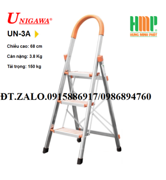 THANG NHÔM GHẾ 3 BẬC UNIGAWA UN-3A