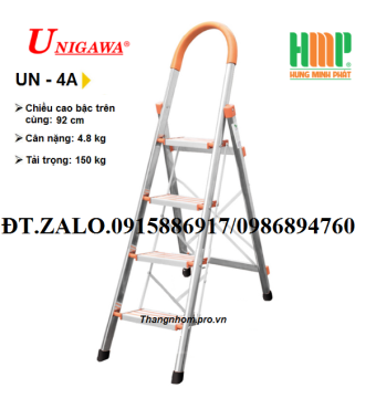 THANG NHÔM GHẾ 4 BẬC UNIGAWA UN-4A