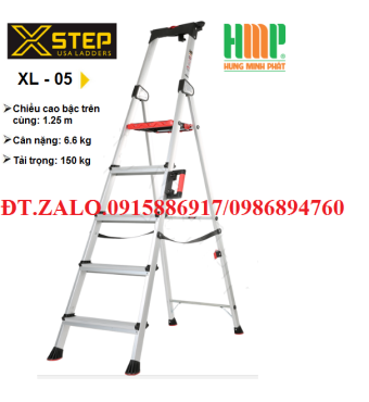 THANG NHÔM GHẾ 5 BẬC XSTEP XL-05THANG NHÔM GHẾ 5 BẬC XSTEP XL-05