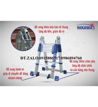 Thang Nhôm Rút Chữ A Nikawa Đời Mới 