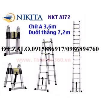 Thang nhôm rút đôi Nikita NKT-AI72