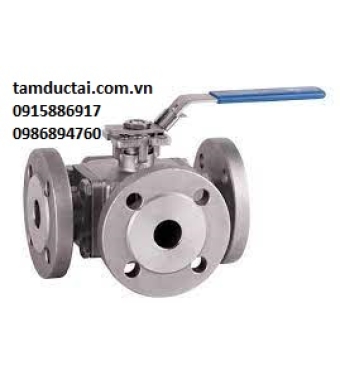 VAN BI 3 NGÃ MẶT BÍCH INOX 304 ;316