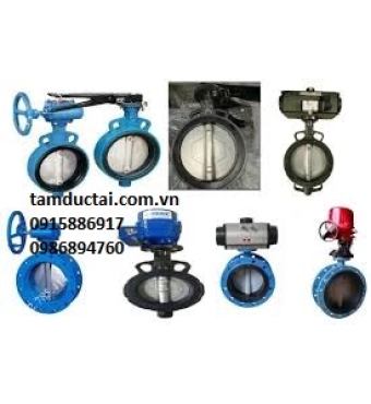 VAN BƯỚM TAY GẠT ,VAN BƯỚM KHÍ NÉN 