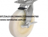 BÁNH XE NYLON 100*50 CÀNG THÉP XOAY 