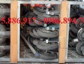 BÁNH XE CAO SU NIỀNG GANG XOAY