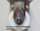 BÁNH XE PA 150*50 CÀNG INOX 304 CỐ ĐỊNH