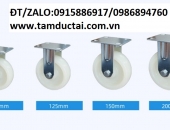 BÁNH XE NYLON 150*50 CÀNG THÉP CỐ ĐỊNH