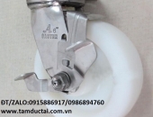 BÁNH XE PA 150*50 CÀNG INOX 304 XOAY KHÓA