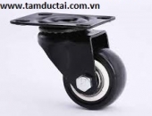 BÁNH XE PP ĐEN 75*45 XOAY