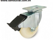 BÁNH XE NYLON 150*50 CÀNG THÉP XOAY KHÓA