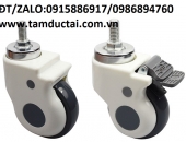 BÁNH XE Y TẾ 100*35 XOAY KHÓA TY REN M12