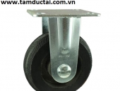 BÁNH XE CAO SU 125*50 CỐ ĐỊNH 