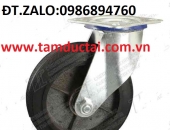 BÁNH XE CAO SU NIỀNG GANG XOAY