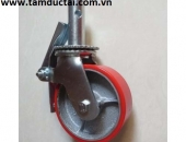 BÁNH XE GIÀN GIÁO 125*50 XOAY KHÓA