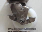 BÁNH XE PA 150*50 CÀNG INOX 304 XOAY KHÓA