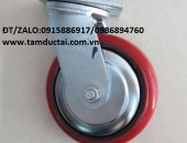 BÁNH XE PU 125*50 CÀNG INOX 304 XOAY