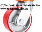 BÁNH XE PU NIỀNG GANG 100*50 XOAY