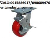 BÁNH XE TPU 125*32 XOAY KHÓA