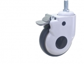 BÁNH XE Y TẾ 75*32 XOAY KHÓA TY REN M12